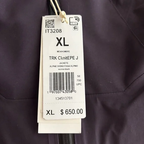 Adidas Terrex Techrock 3L Gore-Tex C-Knit Jacket Men’s XL NEW Purple Alpine Ski